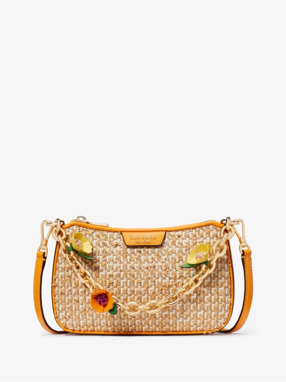 NWOT kate spade Jolie Raffia Tweed Small Convertible Crossbody